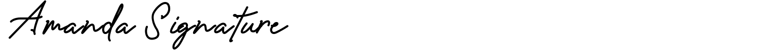 Amanda Signature Font preview