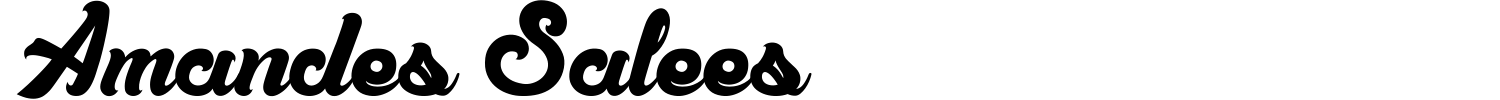 Amandes Salees Font preview