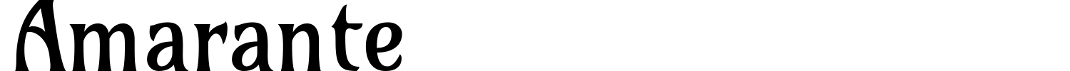 Amarante Font preview