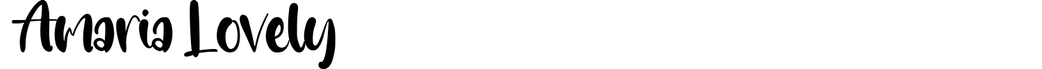 Amaria Lovely Font preview