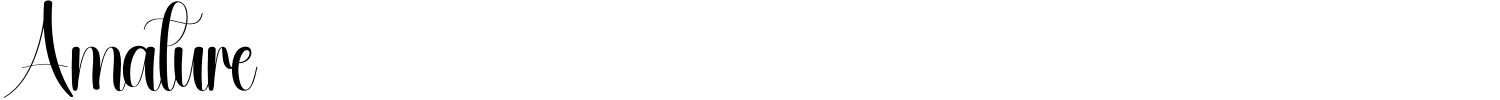 Amature Font preview