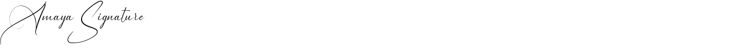Amaya Signature Font preview