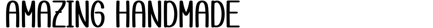 Amazing Handmade Font preview