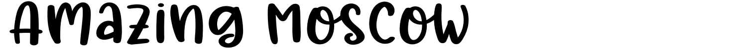 Amazing Moscow Font preview