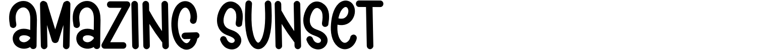 Amazing Sunset Font preview