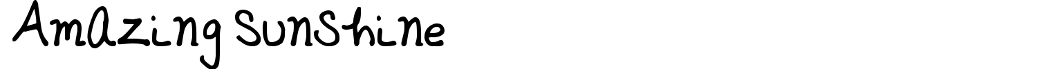 Amazing Sunshine Font preview