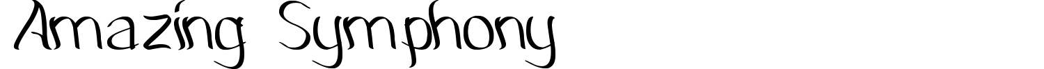 Amazing Symphony Font preview