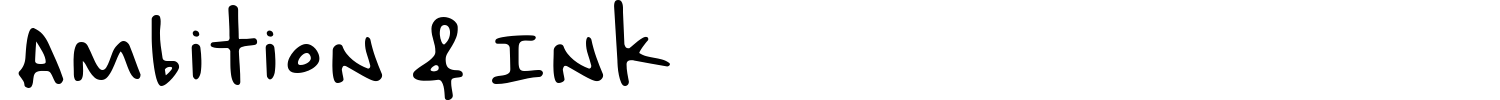 Ambition And Ink Font preview