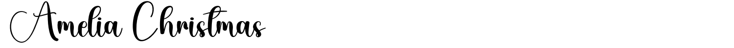 Amelia Christmas Font preview