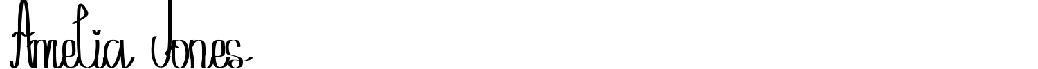 Amelia Jones Font preview