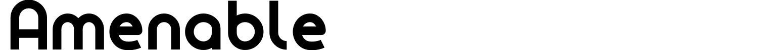 Amenable Font preview