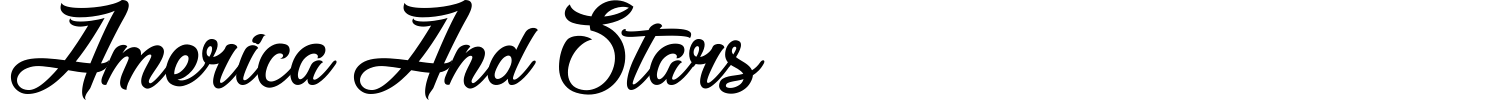 America And Stars Font preview