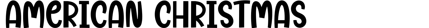 American Christmas Font preview