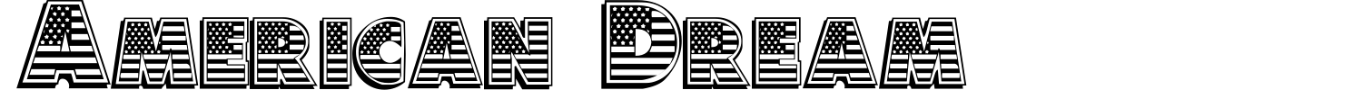 American Dream Font preview