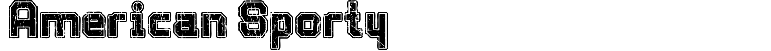 American Sporty Font preview