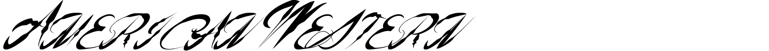 American Western Font preview