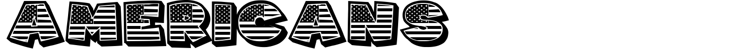 Americans Font preview
