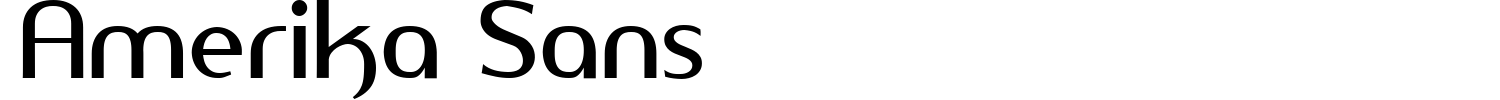 Amerika Sans Font preview