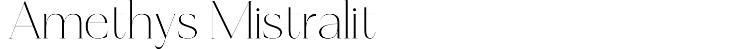 Amethys Mistralit Font preview