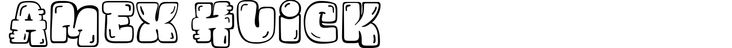 Amex Huick Font preview