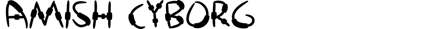 Amish Cyborg Font preview