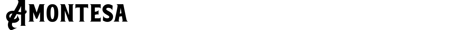 Amontesa Font preview