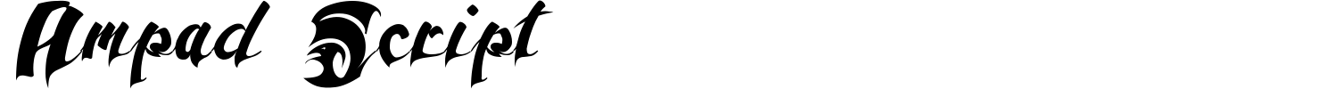 Ampad Script Font preview