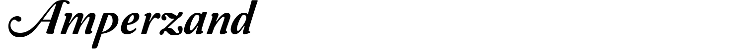 Amperzand Font preview
