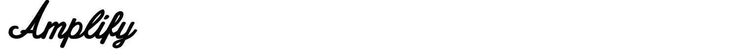 Amplify Font preview