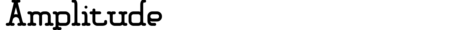 Amplitude Font preview