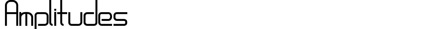 Amplitudes Font preview