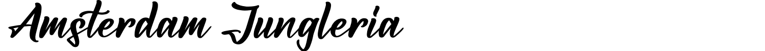 Amsterdam Jungleria Font preview