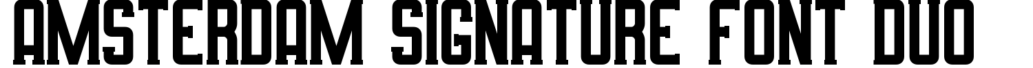 Amsterdam Signature Font Duo Font preview