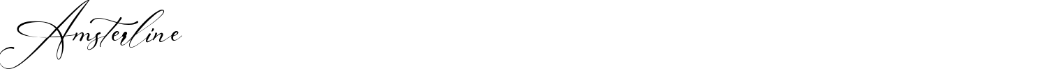 Amsterline Font preview