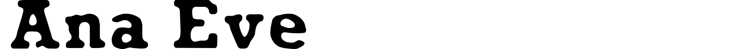Ana Eve Font preview