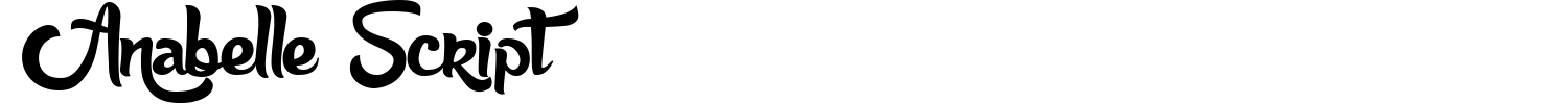 Anabelle Script Font preview