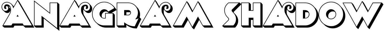 Anagram Shadow Font preview