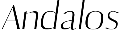 Andalos Font preview