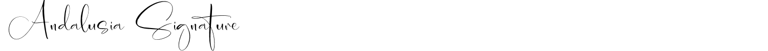 Andalusia Signature Font preview
