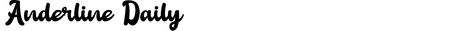 Anderline Daily Font preview