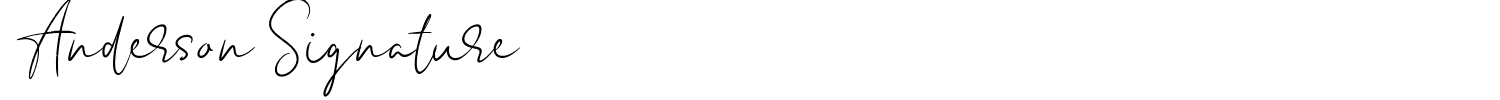 Anderson Signature Font preview