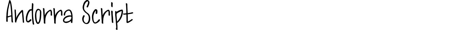 Andorra Script Font preview