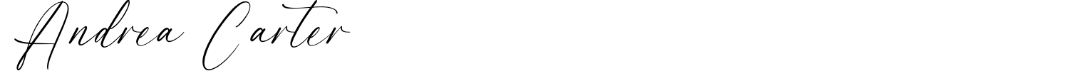 Andrea Carter Font preview