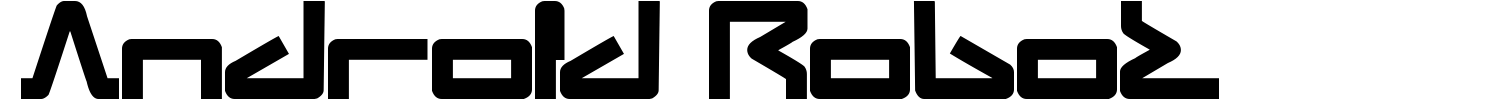 Android Robot Font preview