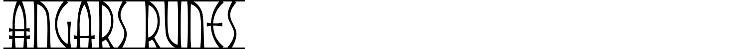 Angars Runes Font preview