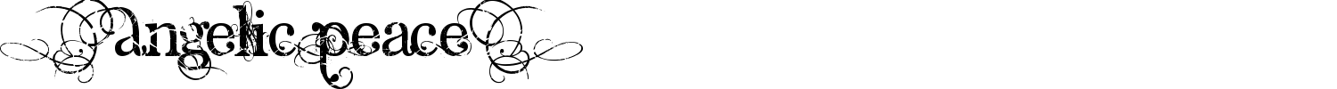 Angelic Peace Font preview