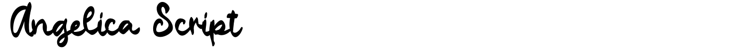 Angelica Script Font preview