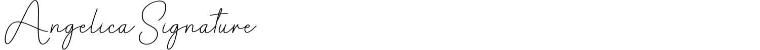 Angelica Signature Font preview