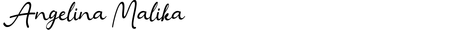 Angelina Malika Font preview