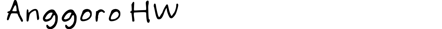 Anggoro HW Font preview